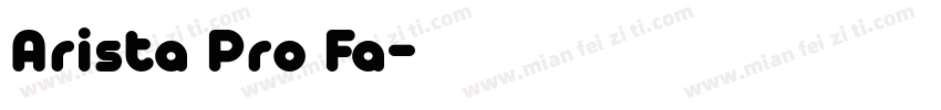 Arista Pro Fa字体转换